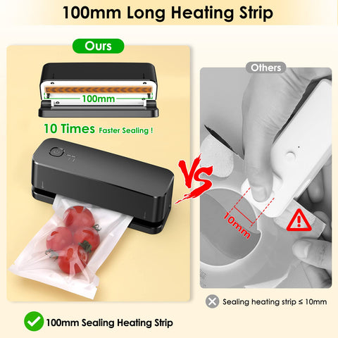 FEPPO Mini Bag Sealer with three gears adjusts to bag thickness