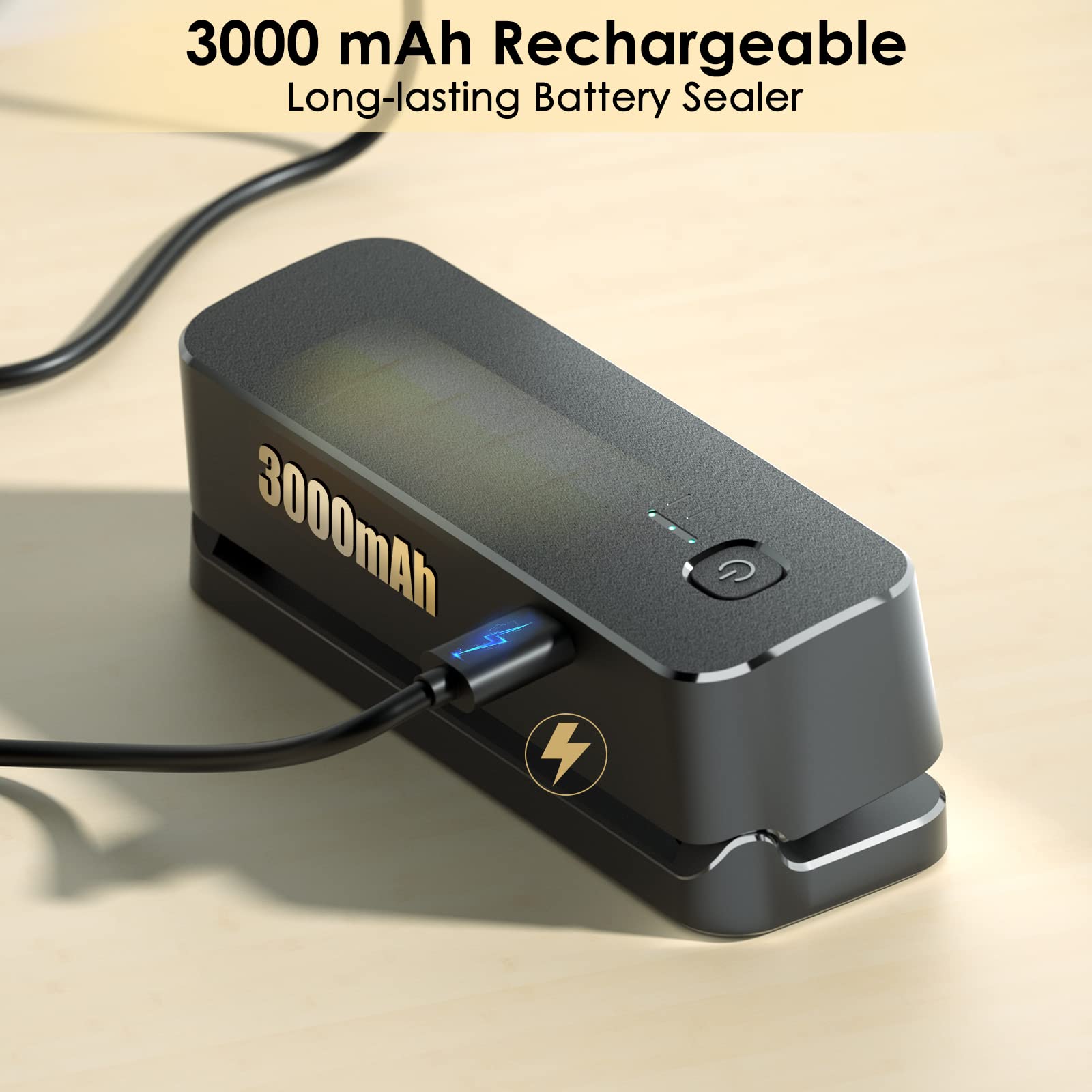 FEPPO Mini Bag Sealer shows a 3.93 inch sealing strip for precise sealing