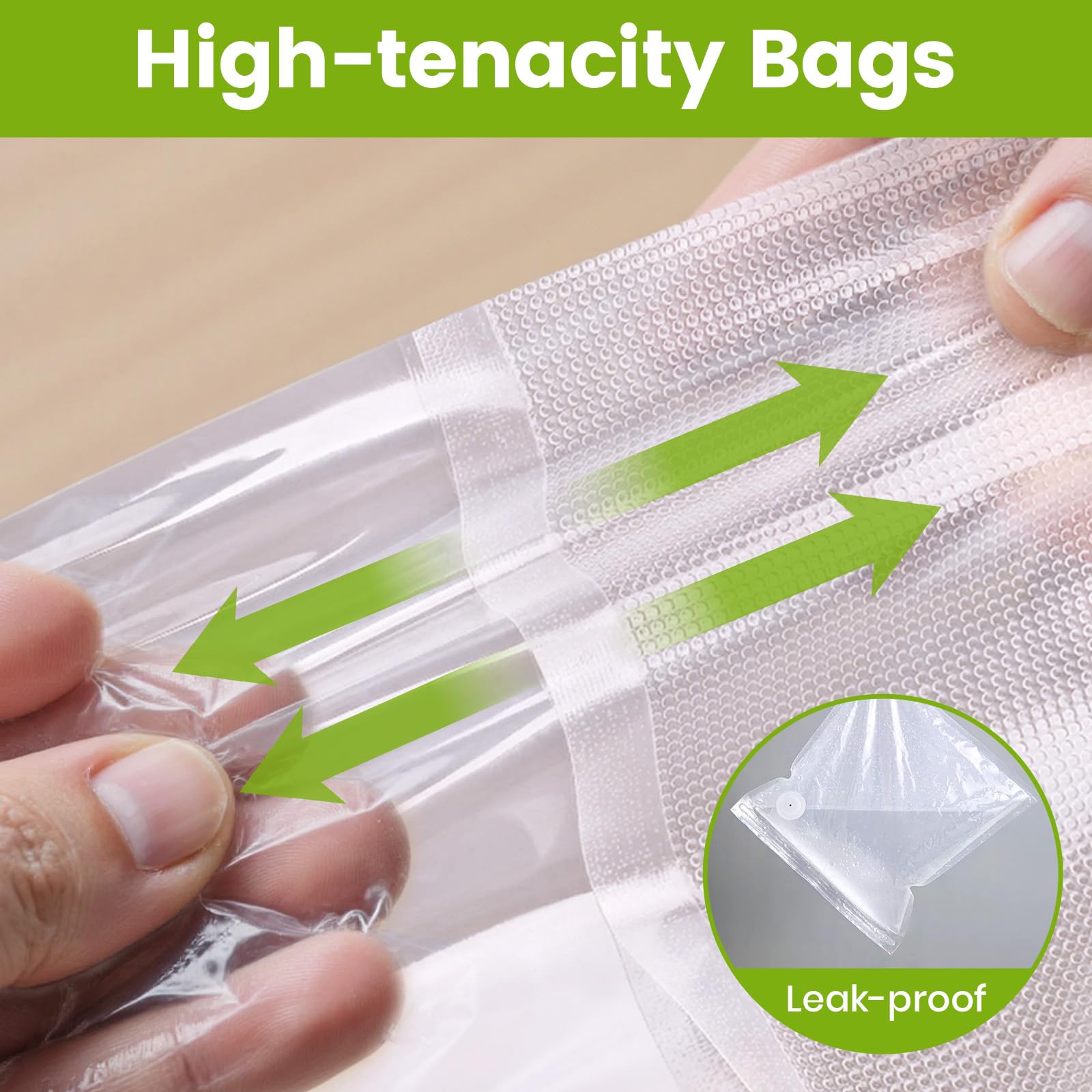 FEPPO vacuum bags sealing meats and veggies to lock in freshness.
