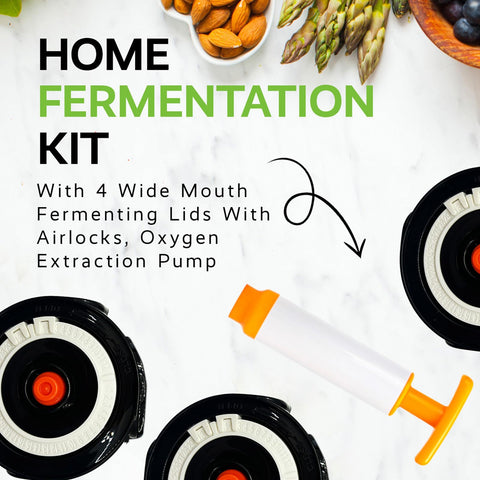 Fermenter Lids: oxygen extraction pump aids oxygen removal during fermentation