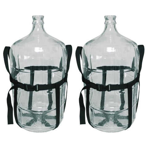 Fermtech carboy carrier with adjustable buckle for a secure fit during transport