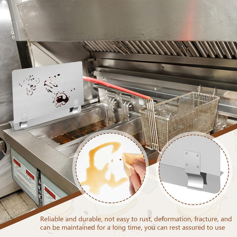 Ferraycle 18-inch backstop panel helps protect walls during cooking.