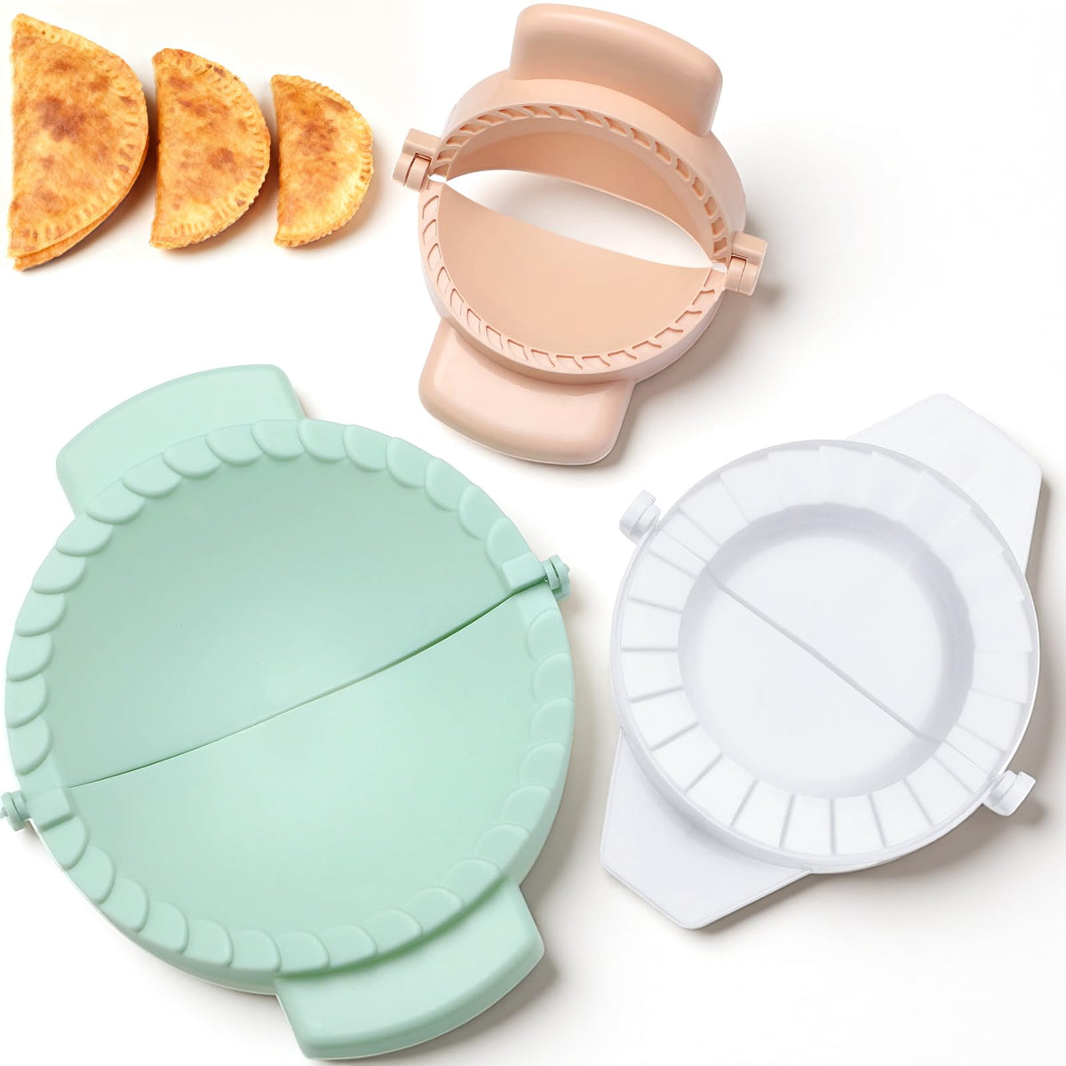 Ferrochef large 8.27 inch tortilla sealer seals fillings with decorative edge.