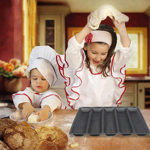 FETESUR perforated bread liner lets steam escape for well-risen baguettes.