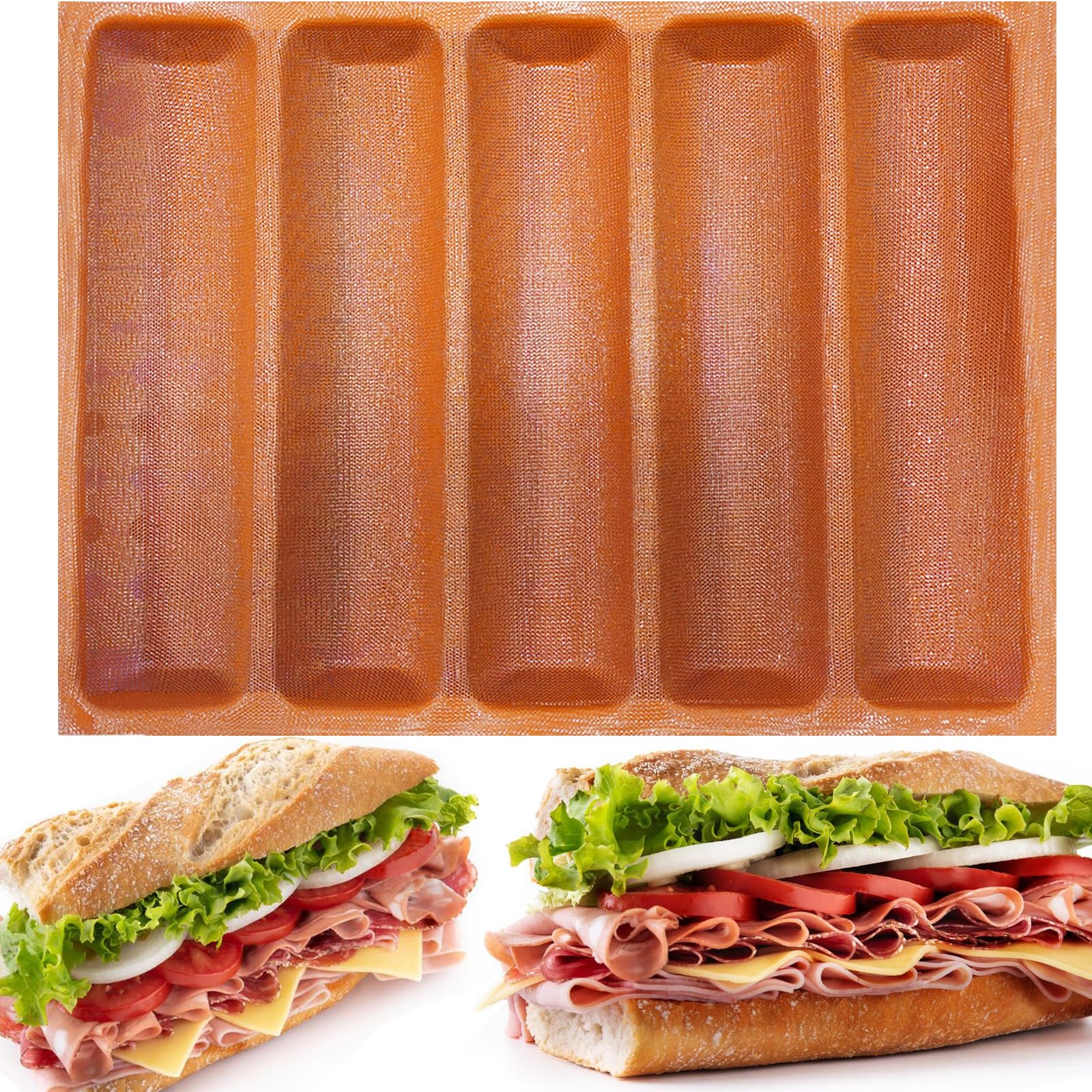 FETESUR silicone perforated baking forms for even airflow and crusty loaves.