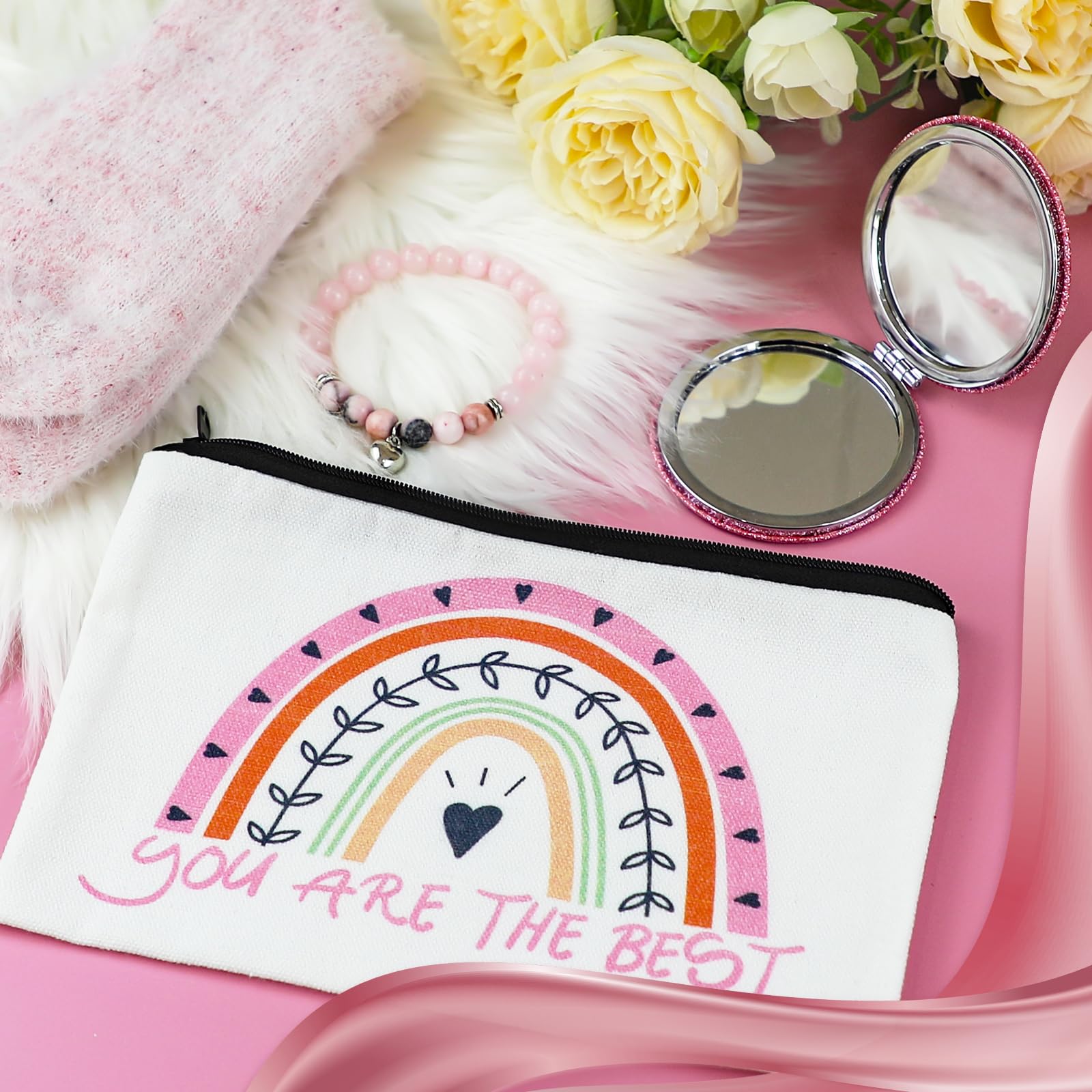 Fethwoin makeup mirror with magnification for easy application