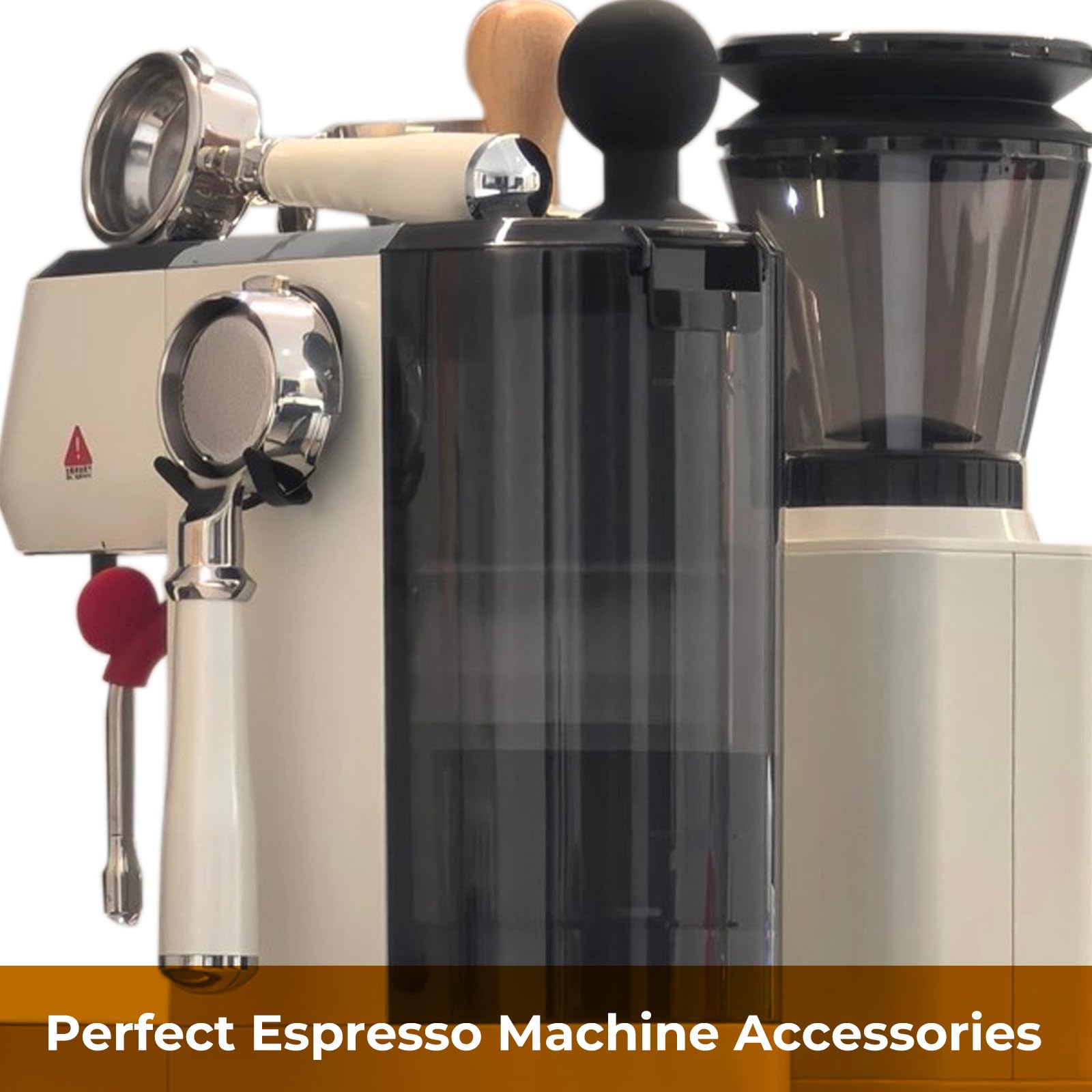 FEUNLEM coffee bar organization on a metal surface frees counter space.