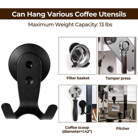 FEUNLEM tamper and tool organizer keeps essential coffee tools within reach.