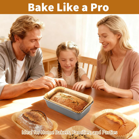 Fevbcnrj loaf pan liners promote easy release