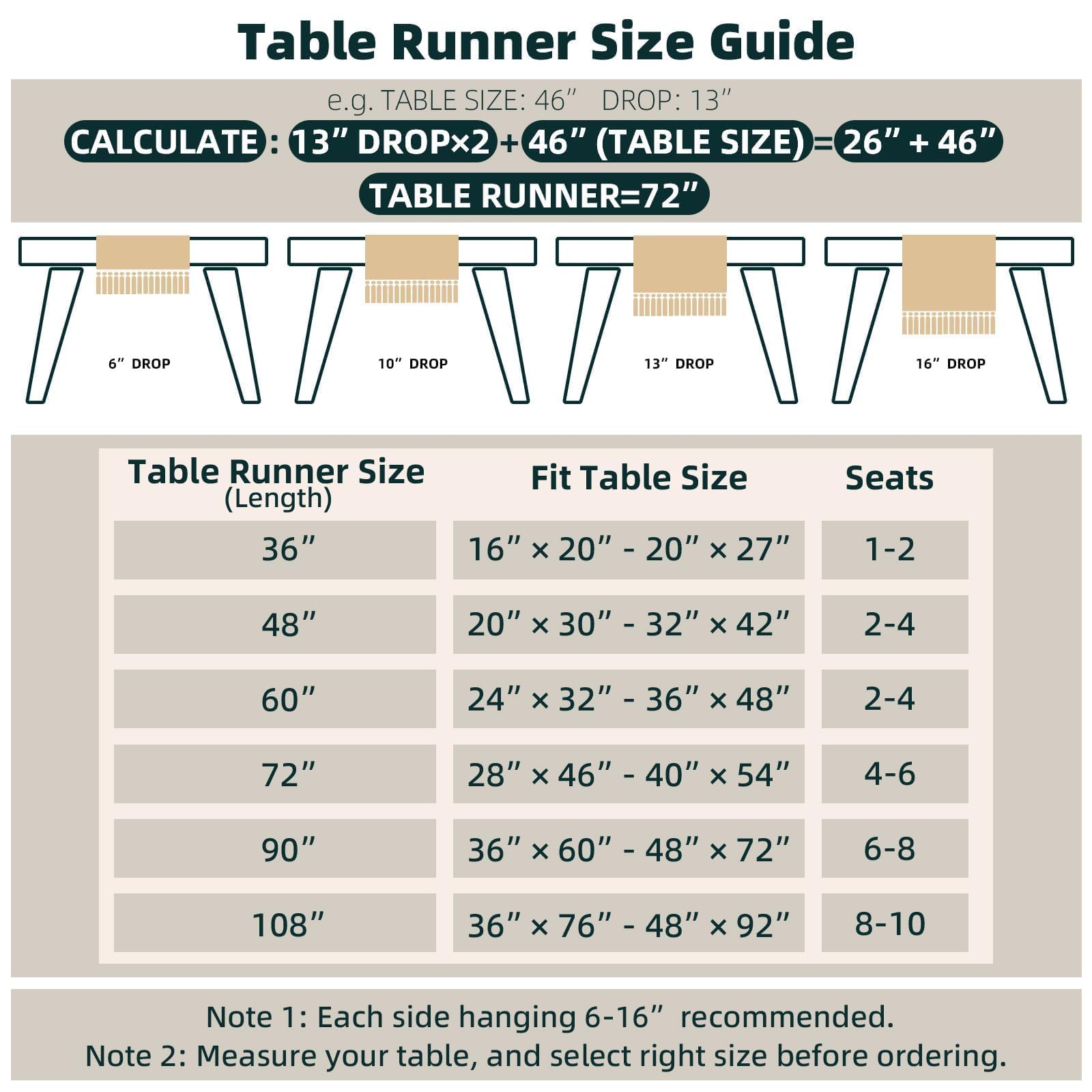 FEXIA Boho table runner on dining table creates relaxed rustic charm.