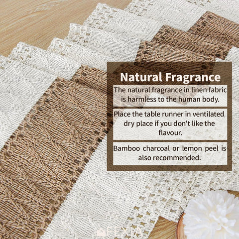 FEXIA Boho table runner for wedding decor adds warm ambience.