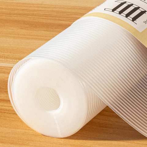 FEXIA shelf liner non-slip keeps items secure on shelves and prevents shifting