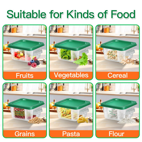 FeyBuosk stackable design maximizes pantry and fridge storage space