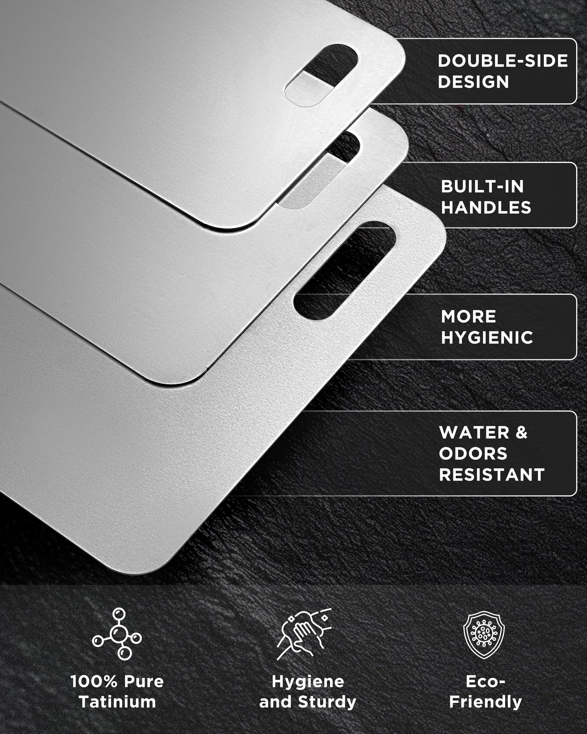 FGJ Katuchef titanium board 10x6 compact and durable for travel.