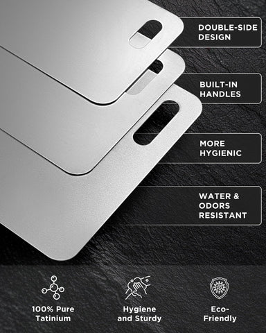 FGJ Katuchef titanium board 10x6 compact and durable for travel.