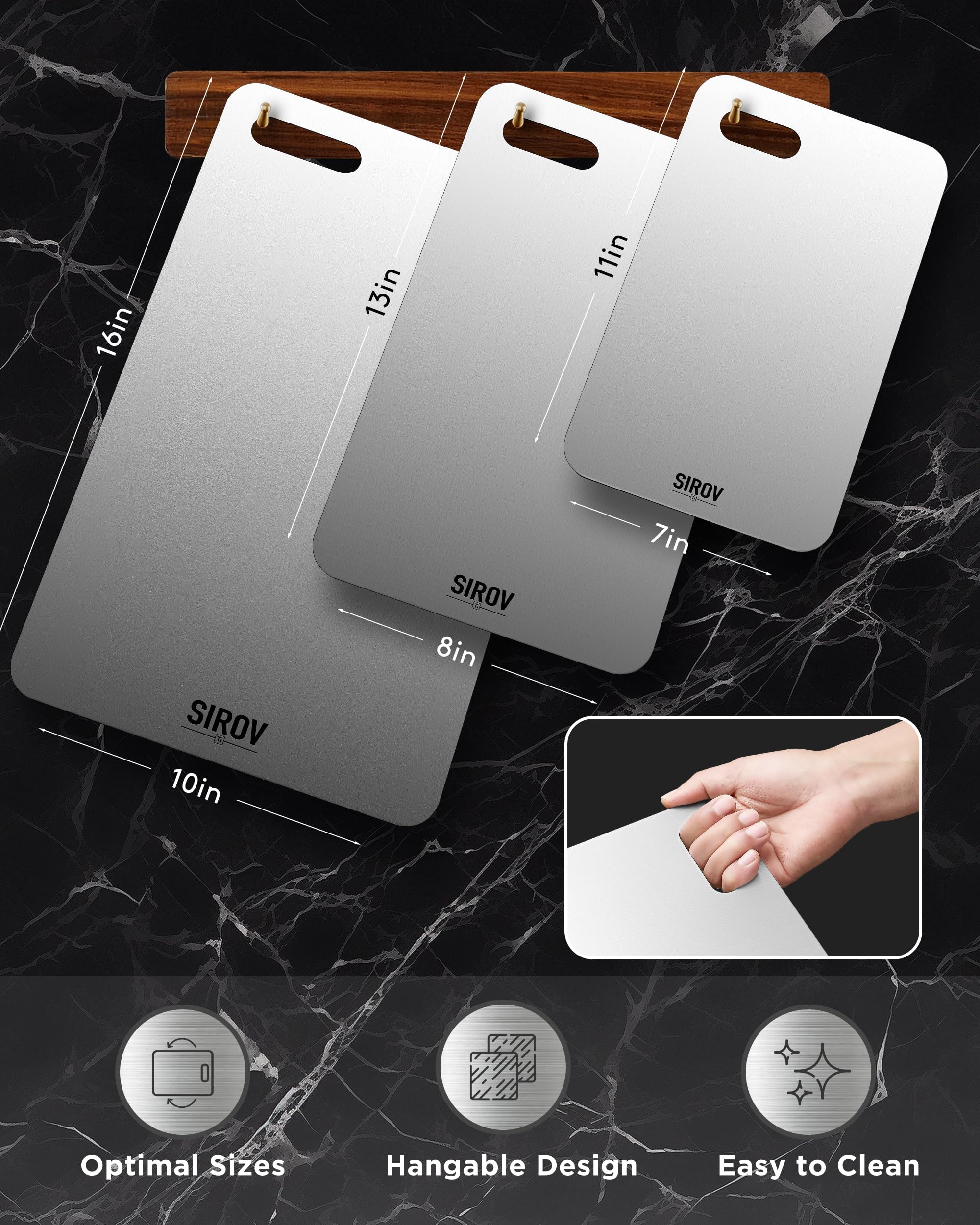 FGJ Katuchef titanium board 12x8 for versatile prep and odor control.