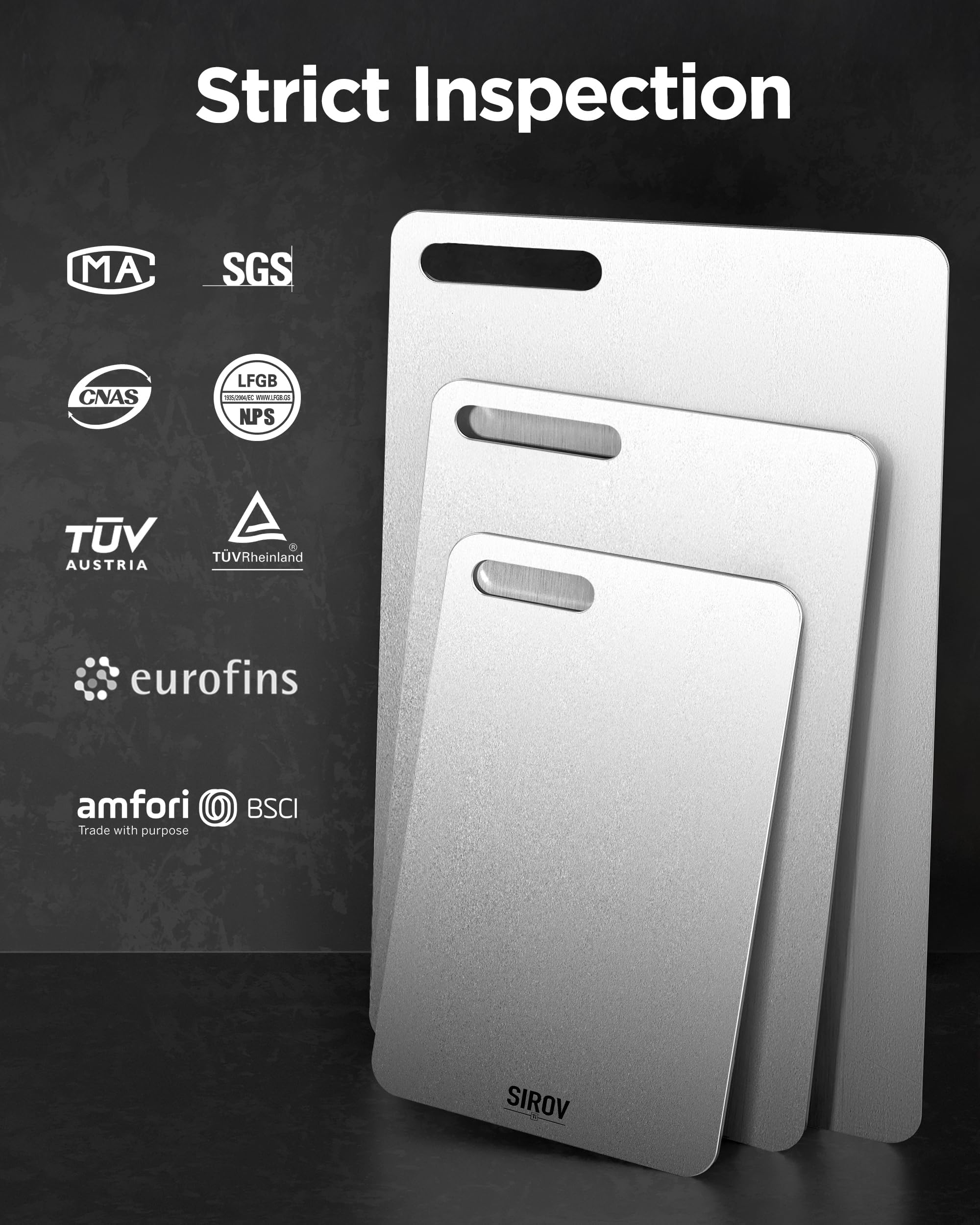 FGJ Katuchef titanium board 3-piece set suits home and camping.