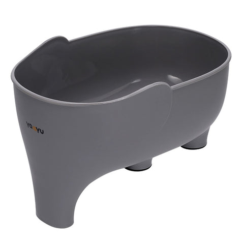 FHTECO vegetable washing basket with elephant drainage for easy rinsing of fruits and veggies.