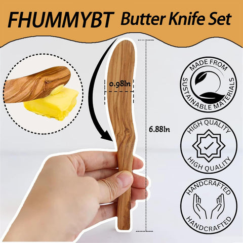 FHUMMYBT handle-detail butter knife emphasizing comfortable grip for easy spreading.