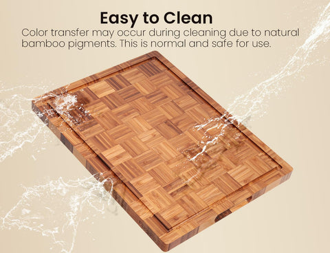 Fibogollo bamboo surface is smooth and knife-friendly