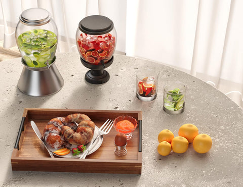 Fibogollo 15x10in tray offering versatile use on a coffee table or sideboard
