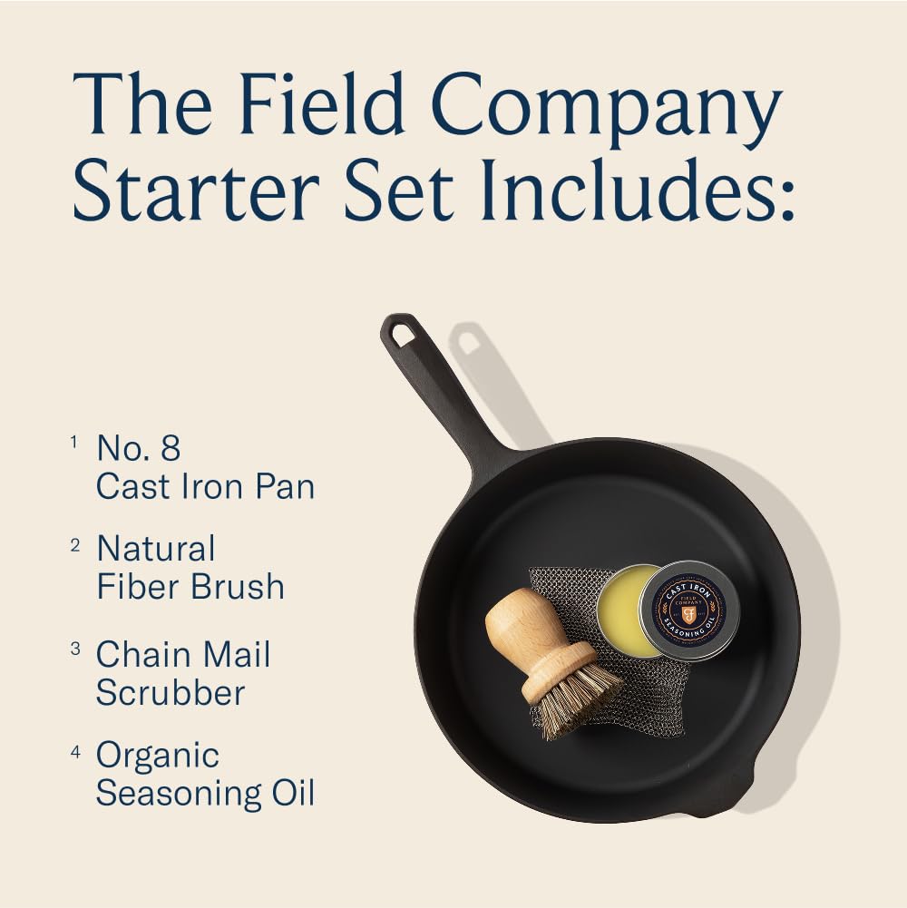 Field Company skillet on stovetop ready for high-heat searing.