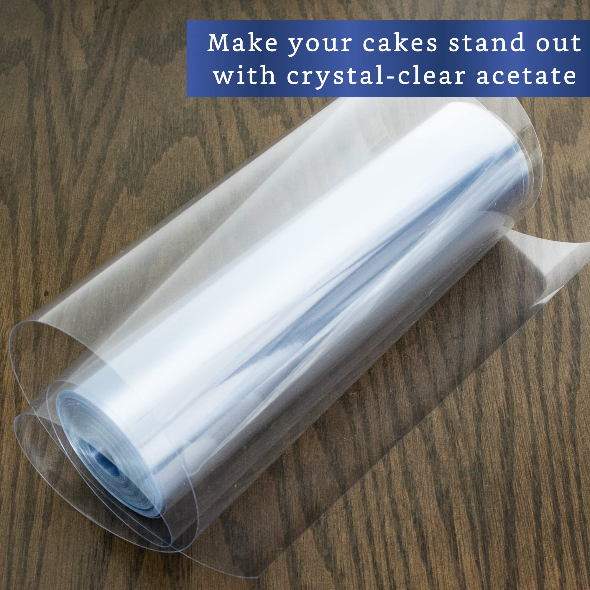 Fiesta Wraps 6in wide acetate for precise, professional cake construction.