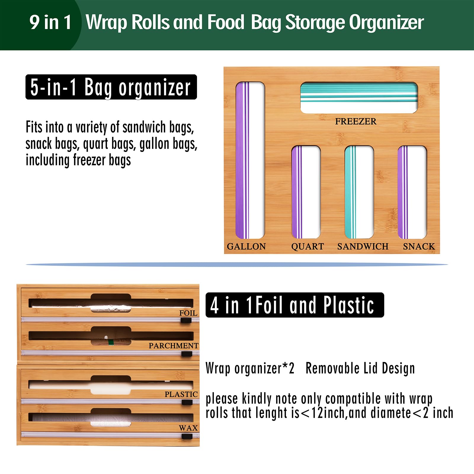 FifanQiQi detachable 3-box storage offers flexible kitchen configuration.