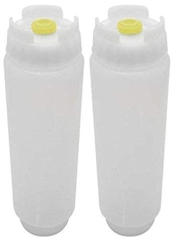 FIFO two-pack squeeze bottles ready for everyday condiments on the counter
