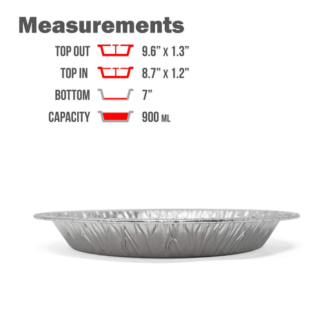 Fig & Leaf pie pan with full curl lip secures crust during handling.