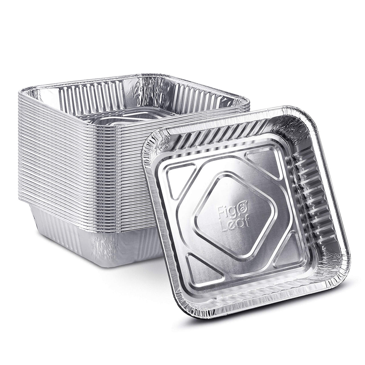 Fig & Leaf 8x8 square baking pan for even heat and simple disposal