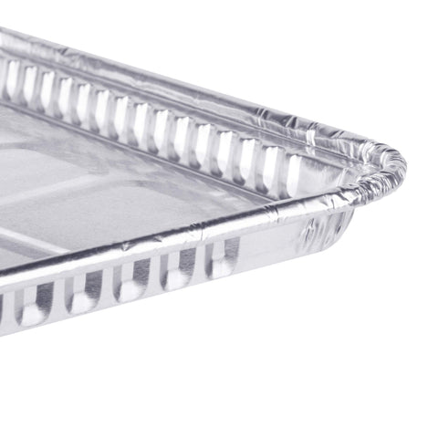 Fig & Leaf flat-bottom cookie sheet designed for even heat distribution and consistent results.