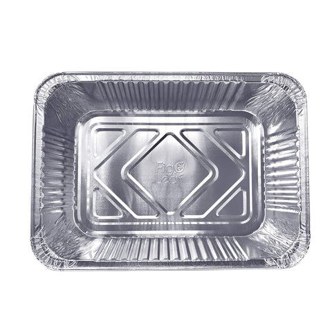 Fig & Leaf stackable pans neatly nested for compact kitchen storage.