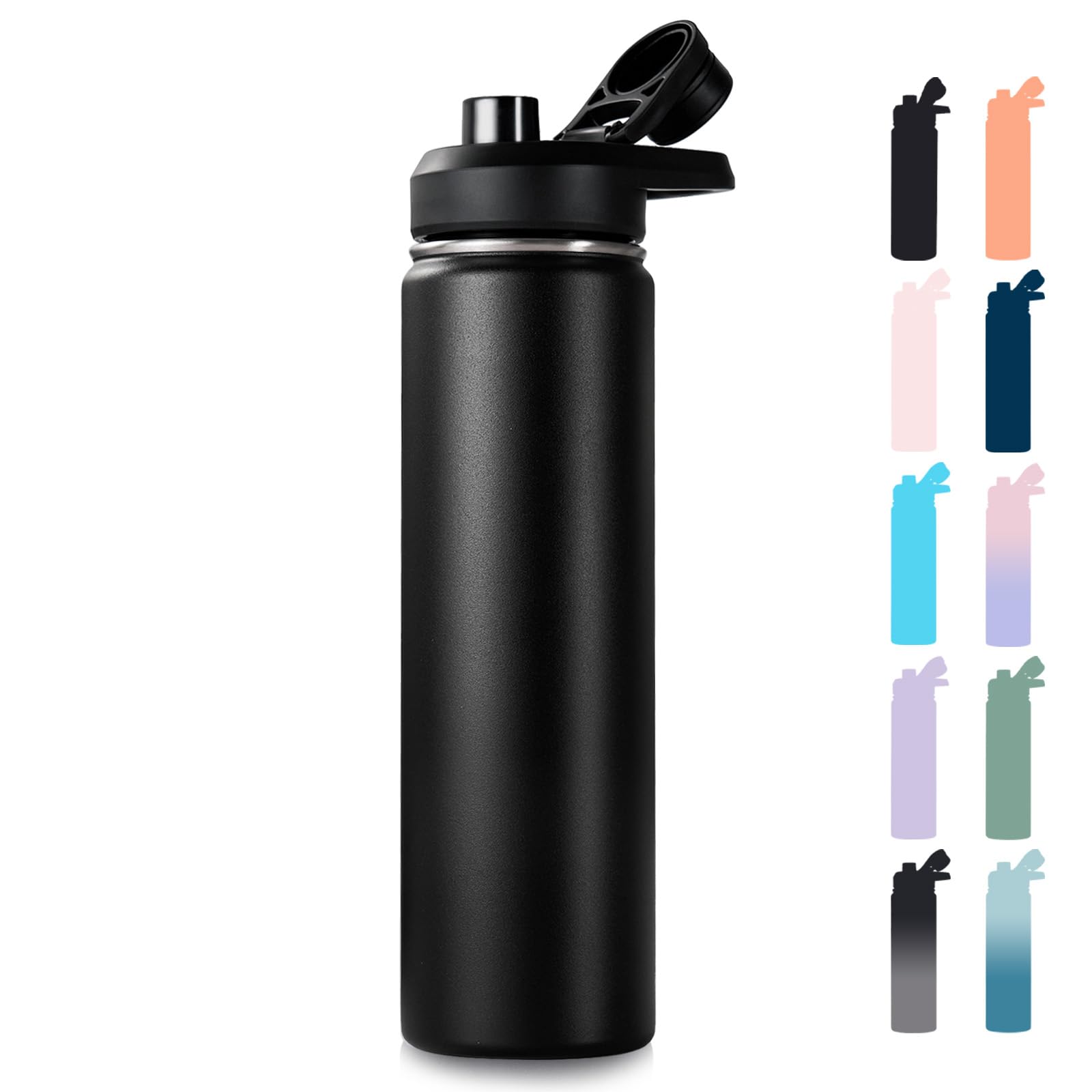 Fijinhom 24 oz insulated bottle with handle keeps drinks at the right temperature on the go