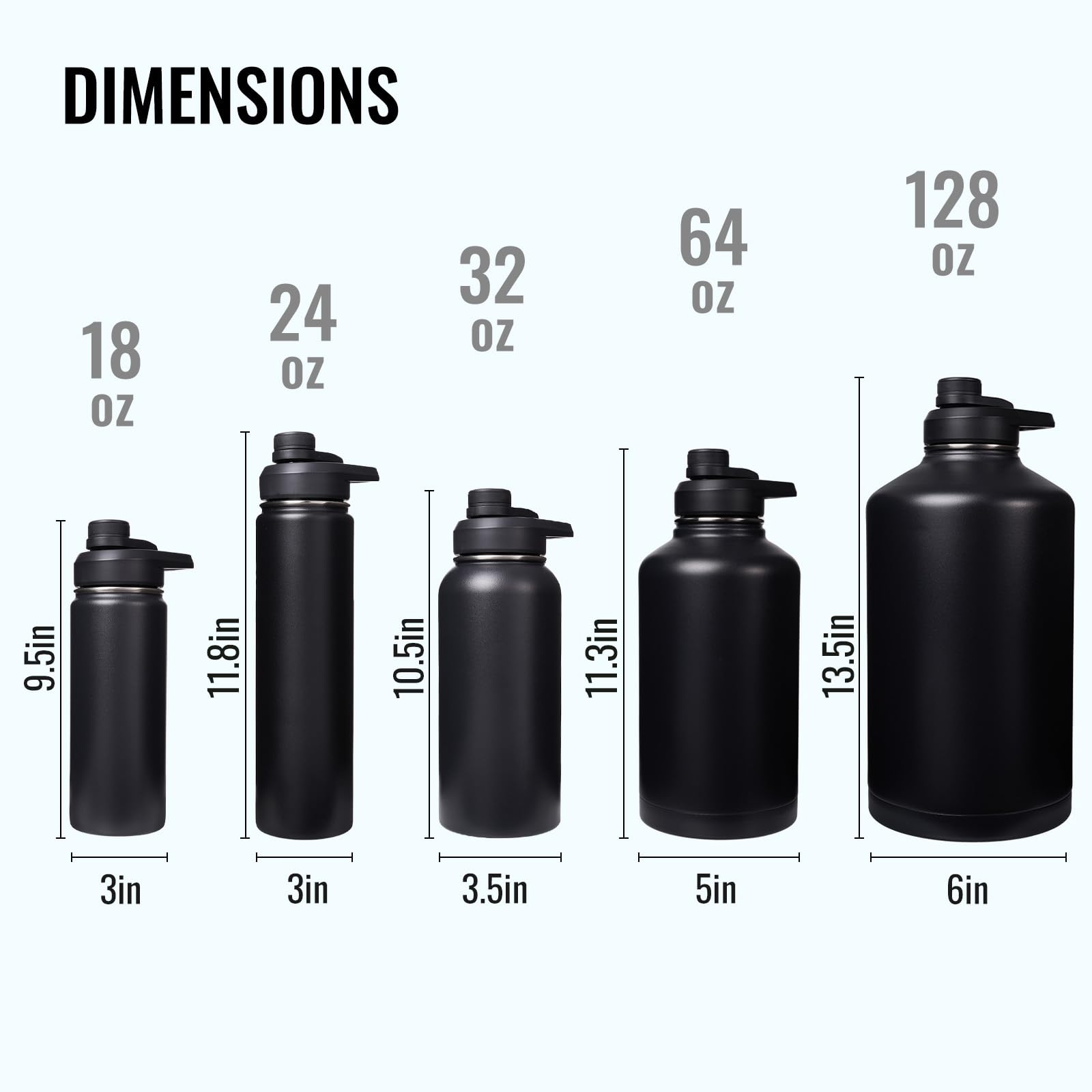 Fijinhom black to gray gradient bottle pairs style with outdoor adventures