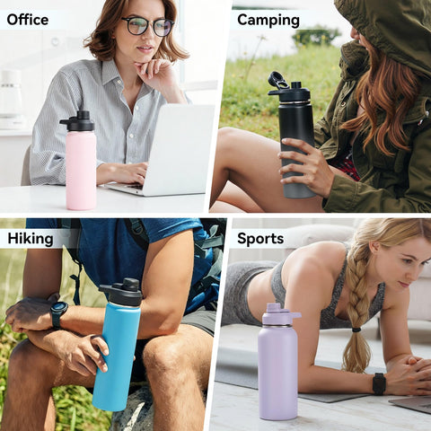 Fijinhom leak-proof flip-top lid prevents spills during travel