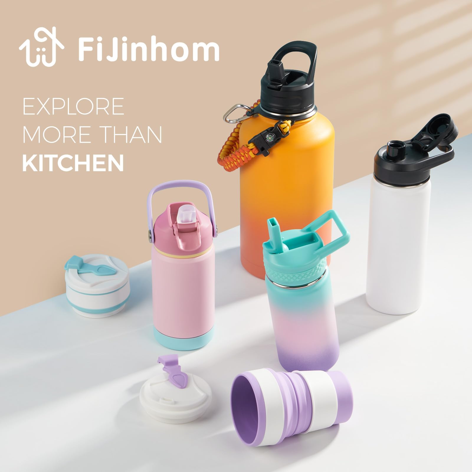 Fijinhom Sunrise bottle in a lunchbox for school days
