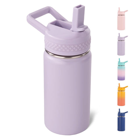 Fijinhom lilac toddler bottle with compact body, ideal for small hands and school days.