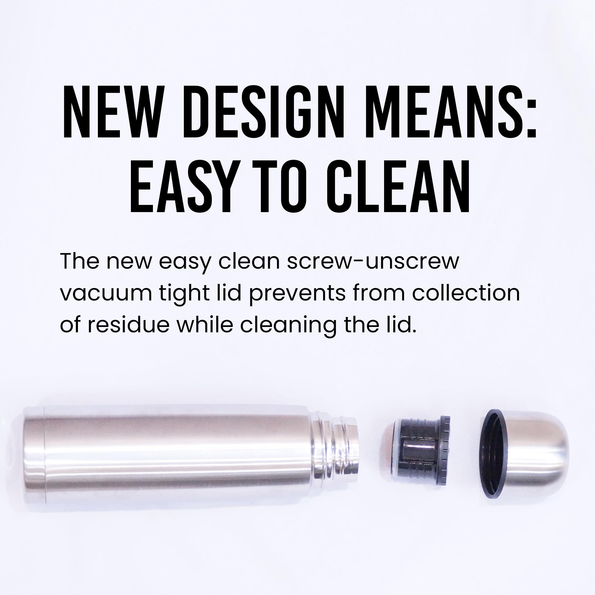 Fijoo car cup holder-friendly thermos fits tight spaces