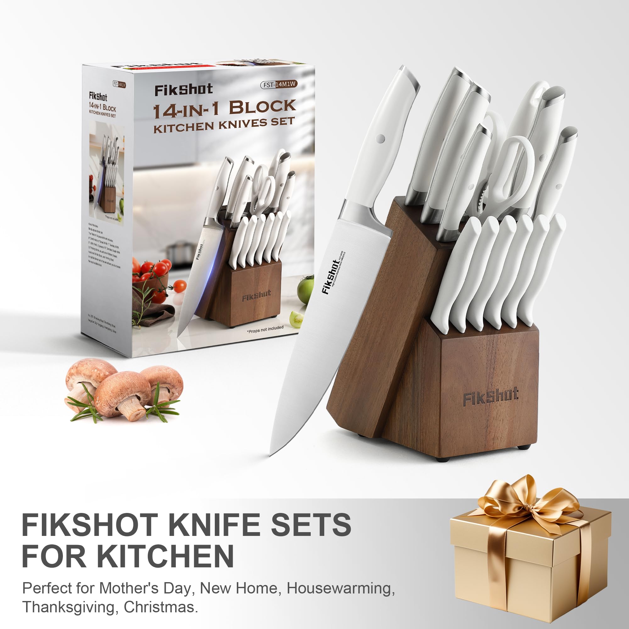 FikShot 5in serrated steak knife ready for juicy cuts.