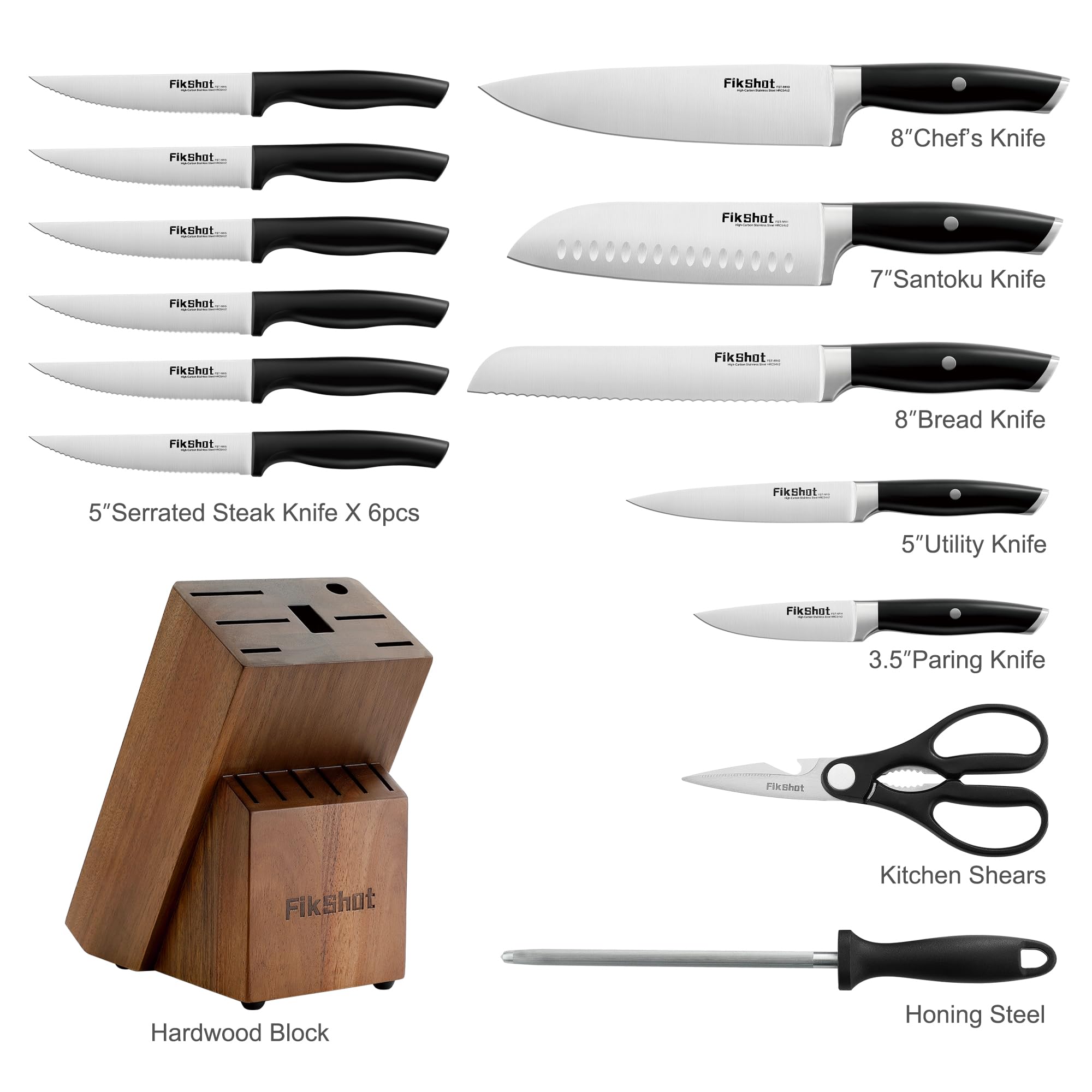 FikShot 5-inch utility knife for versatile everyday tasks.