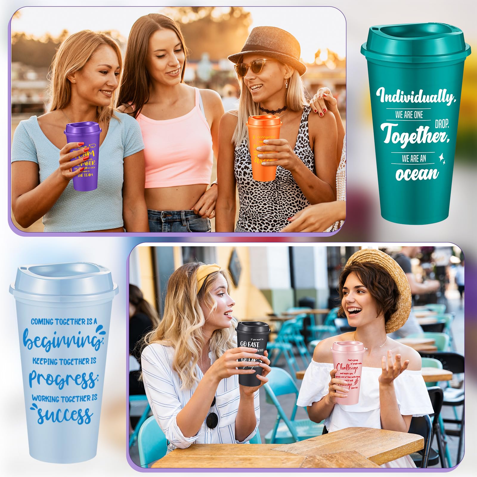 FillTouch assembly-ready travel cups for quick beverages during meetings.