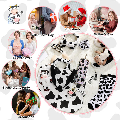 FillTouch tote bag with cow design for everyday carry