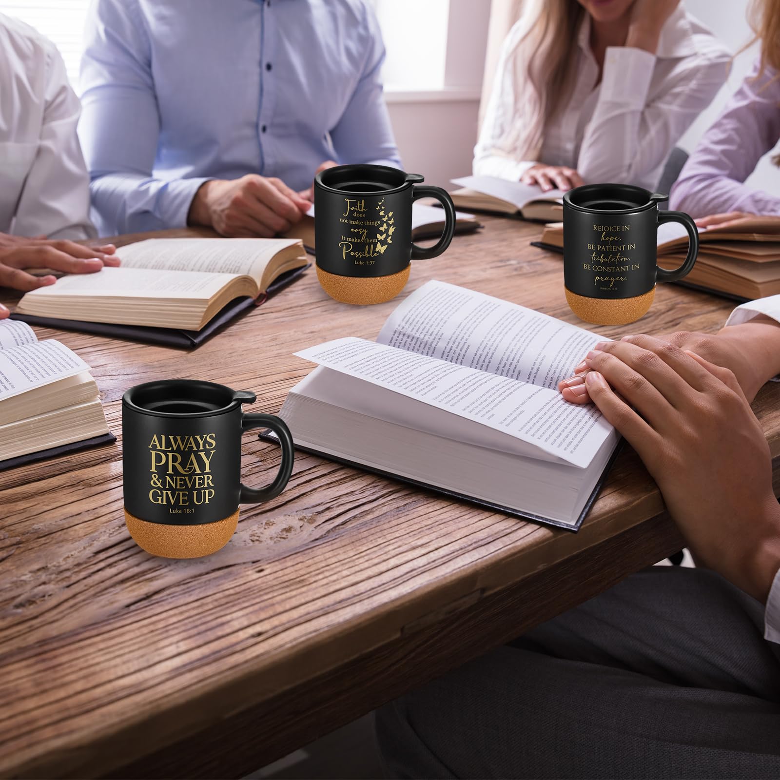 FillTouch gift-set Christian mugs with Bible verses ideal for study groups.