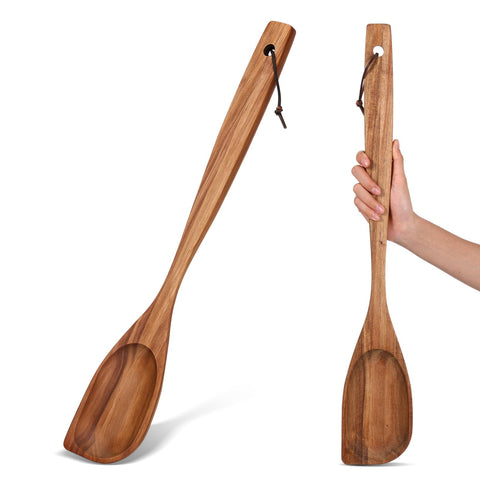 FillTouch rosewood large wooden spoon for thorough stirring without scratching nonstick cookware