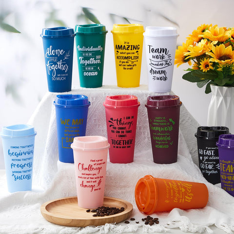 FillTouch PP plastic reusable coffee cups for daily use and events.