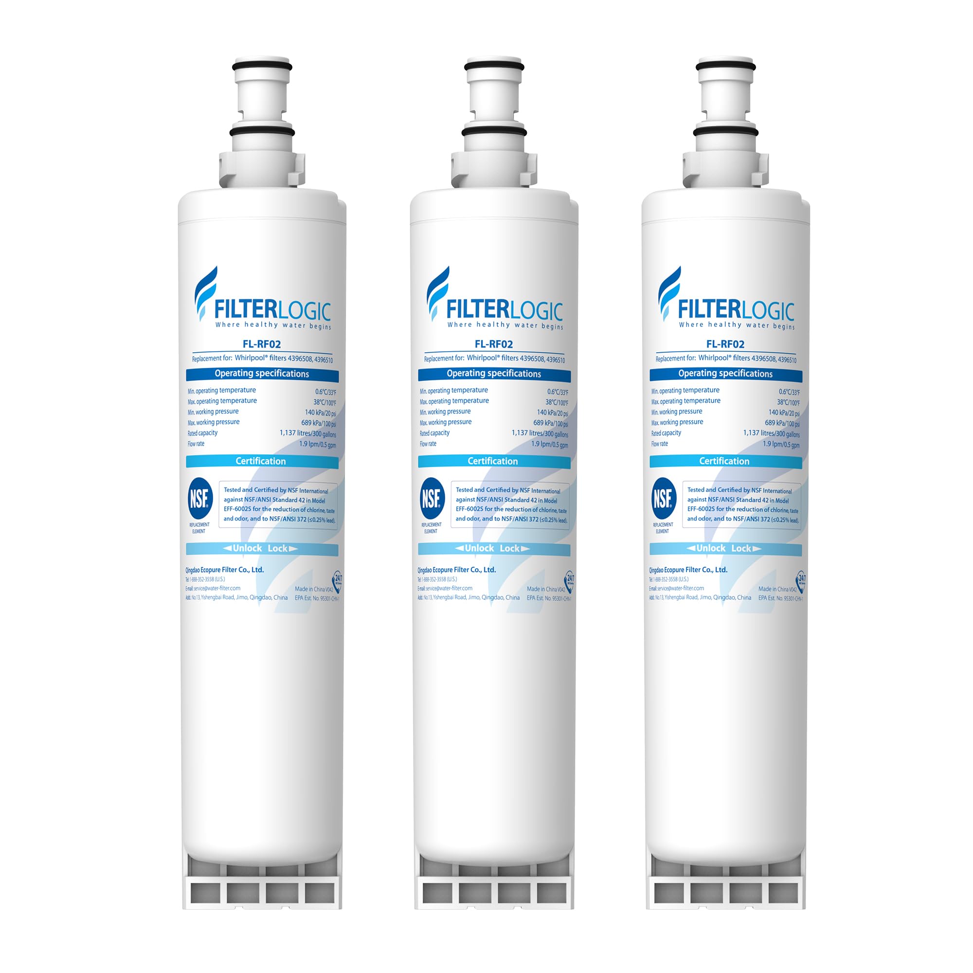 Filterlogic 4396508 bottle-taste-test shows crisper water after filtration.