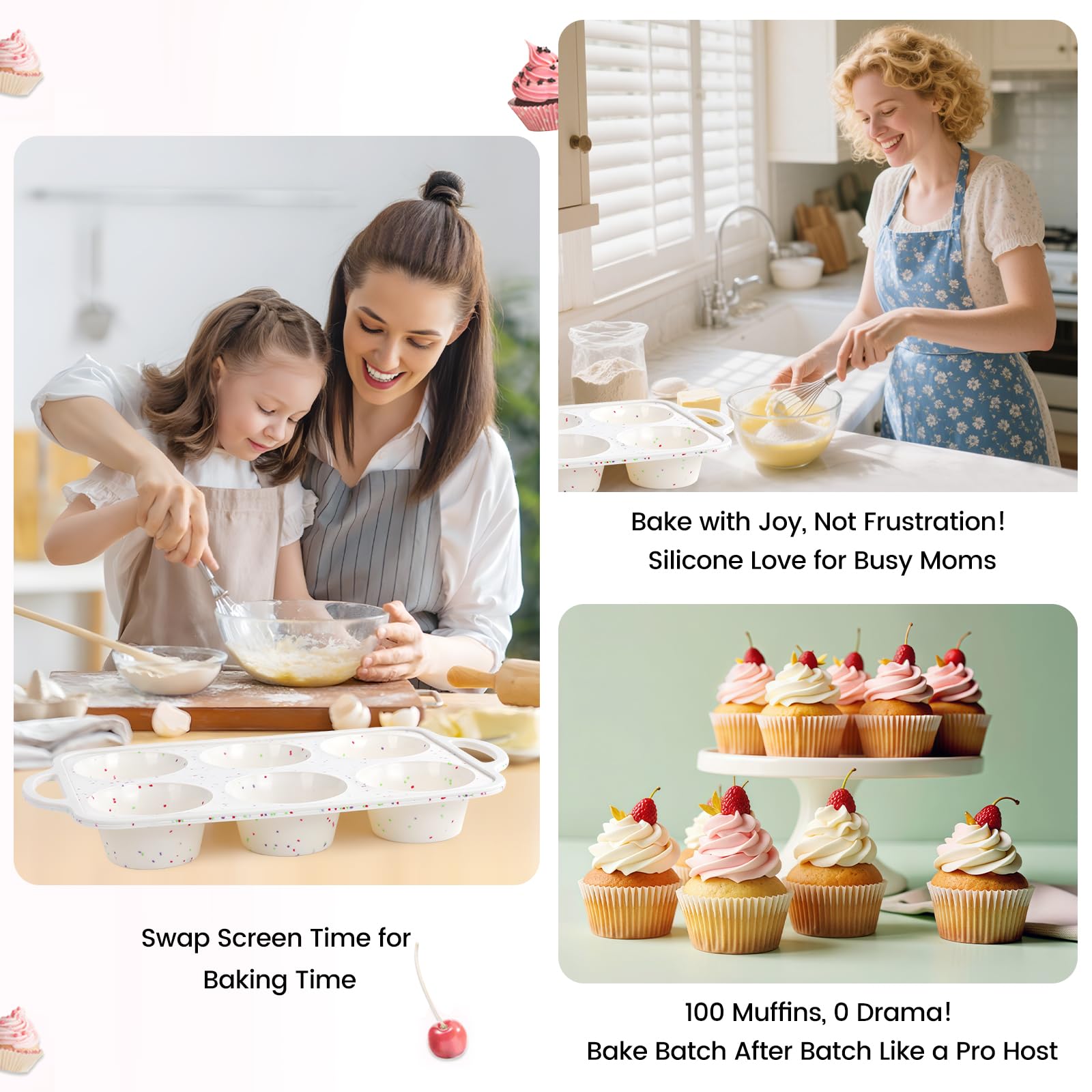 Fimary jumbo muffin pan supports meal prep and gatherings