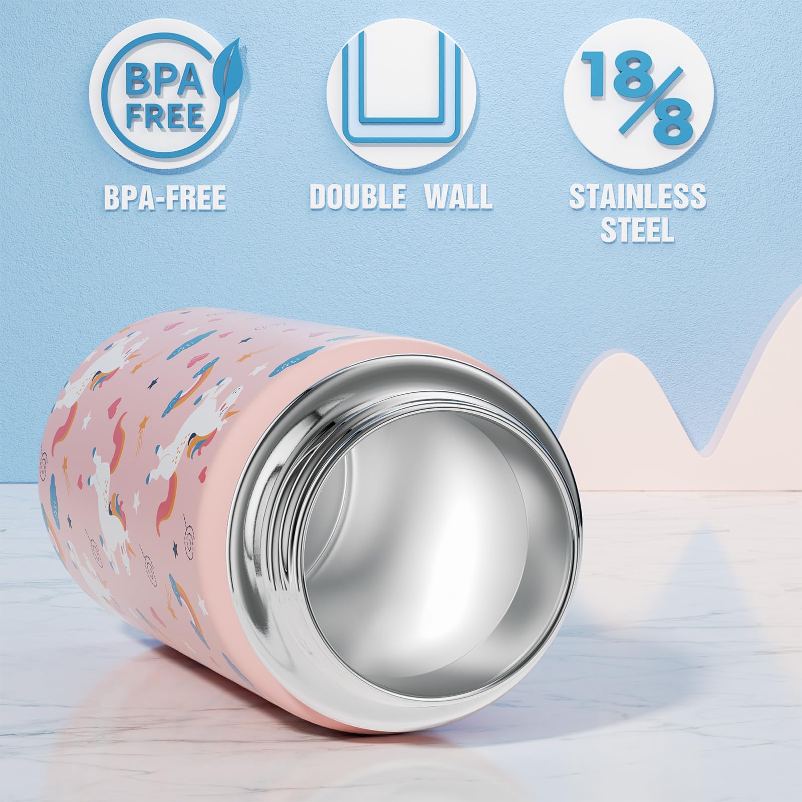 Fimibuke 18/8 stainless steel delivers durability and color retention.
