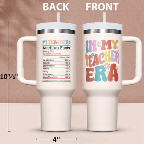 Fimibuke 40oz tumbler with handle close-up emphasizes easy portability.